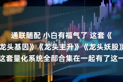 通联随配 小白有福气了 这套《龙头启动》 《龙头基因》《龙头主升》《龙头妖股》这套量化系统全部合集在一起有了这一套系统打板从此简单